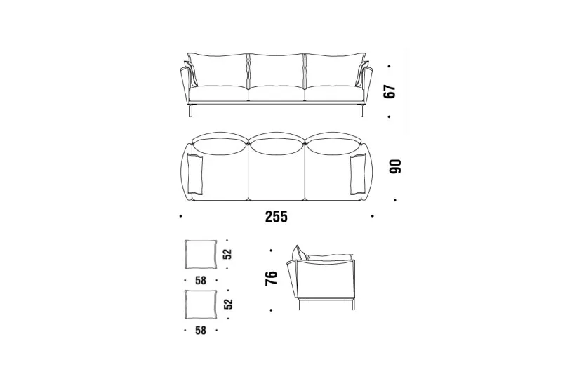 Gentry 3 Seater Sofa (Expo Offer)