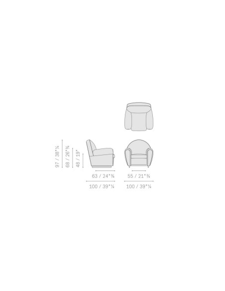 Poltrona Vanity Fair XC (Offerta Expo) Poltrona Frau - 4