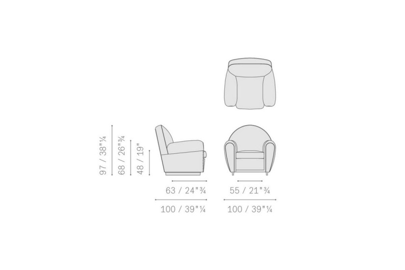 Fauteuil Vanity Fair XC (Offre Expo) Poltrona Frau - 4