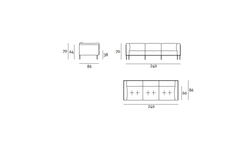 Canapé Rod (Offre Expo) Living Divani - 6