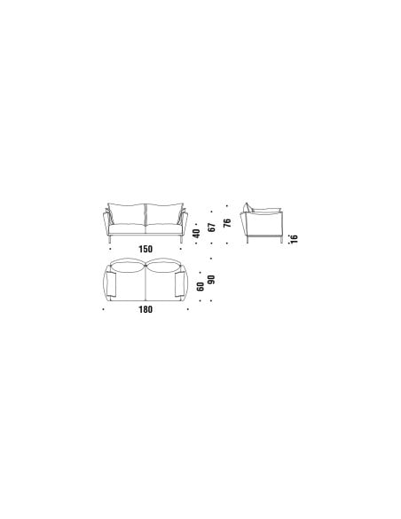 Gentry 2 Seater Sofa (Expo Offer)