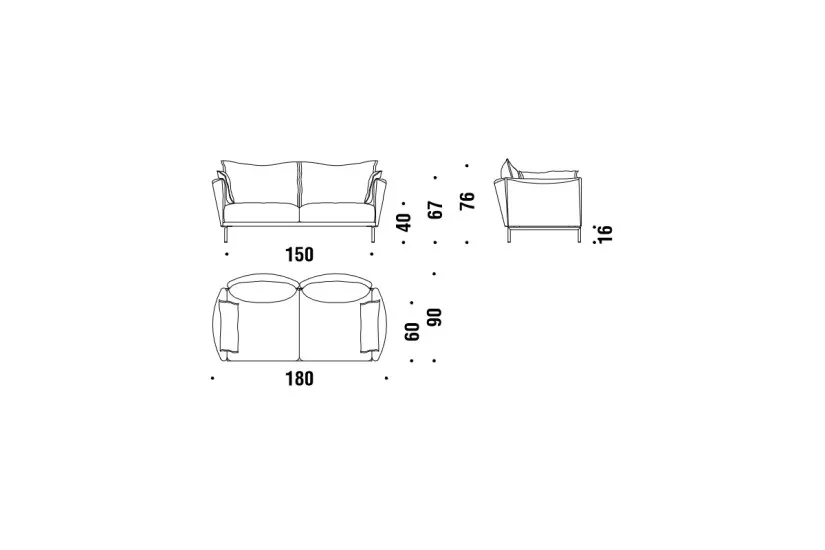 Gentry 2 Seater Sofa (Expo Offer)