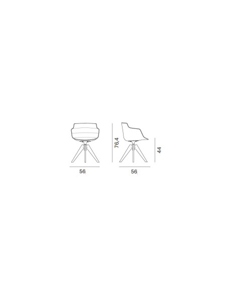 Sedia Flow Slim Padded (Offerta Expo) MDF Italia - 6