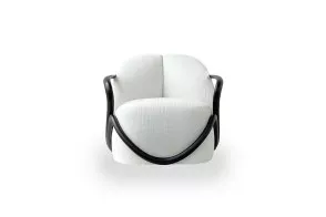 Fauteuil Hug noyer foncé (Offre Expo) Giorgetti - 5