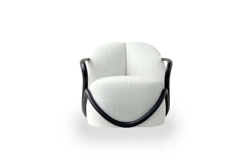 Fauteuil Hug noyer foncé (Offre Expo) Giorgetti - 5