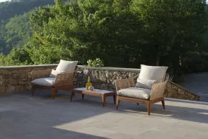 Fauteuil Living pour extérieur Cruise Teak Talenti - 1 2