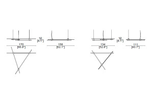 Lampada a sospensione Eitie Triangle Horizontal Cassina - 1 2