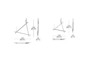 Lampe suspendue Eitie Triangle Vertical Cassina - 1 2