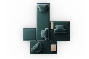 Divano Lilas Mosaïque Gallotti & Radice - 1 2