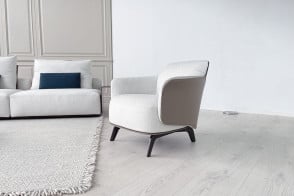 Poltrona Kaori in tessuto avorio (Offerta Expo) Poliform - 5 2