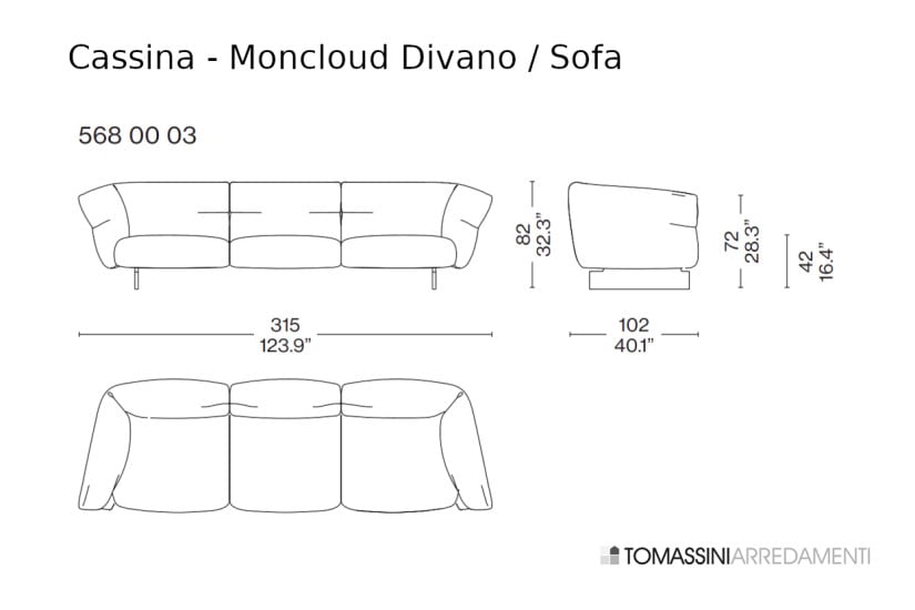 Moncloud Sofa (Expo Offer) Cassina - 6
