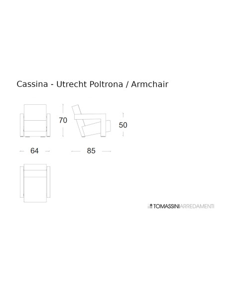 Fauteuil Utrecht - version rouge (Offre Expo) Cassina - 7