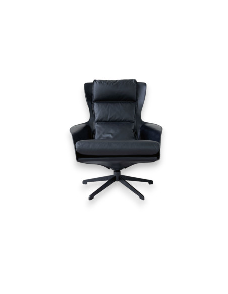 Poltrona Cab Lounge in pelle nera (Offerta Expo) Cassina - 7