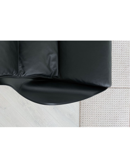 Poltrona Cab Lounge in pelle nera (Offerta Expo) Cassina - 4