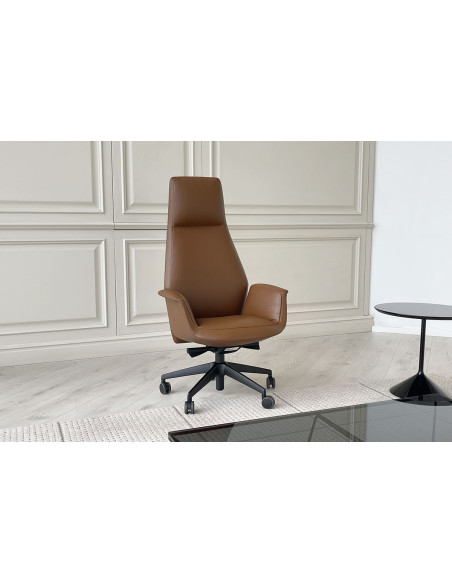 Fauteuil Downtown en cuir cognac (Offre Expo) Poltrona Frau - 2