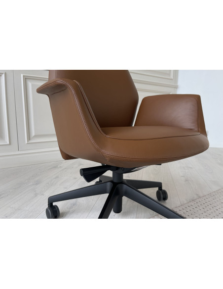 Poltrona Downtown en cuir cognac (Offre Expo) Poltrona Frau - 4