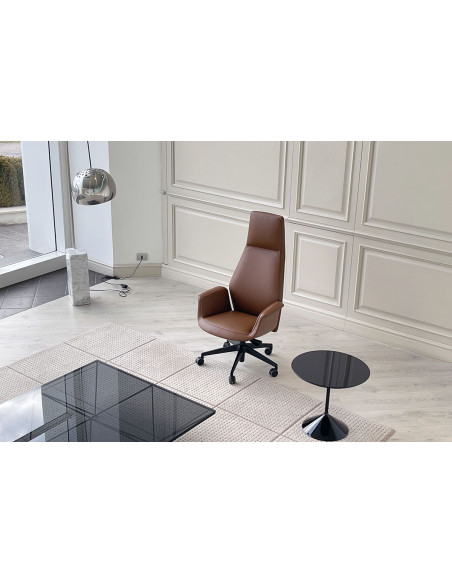 Poltrona Downtown in pelle cognac (Offerta Expo) Poltrona Frau - 5