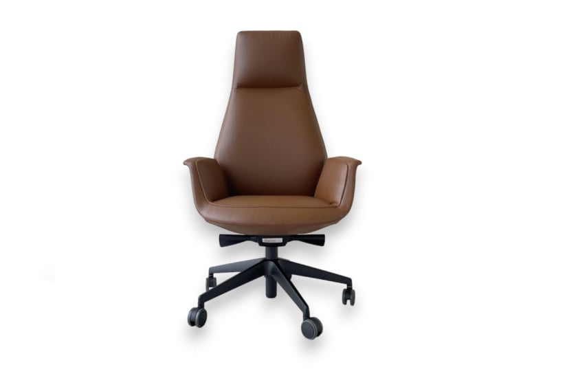 Fauteuil Downtown en cuir cognac (Offre Expo) Poltrona Frau - 6