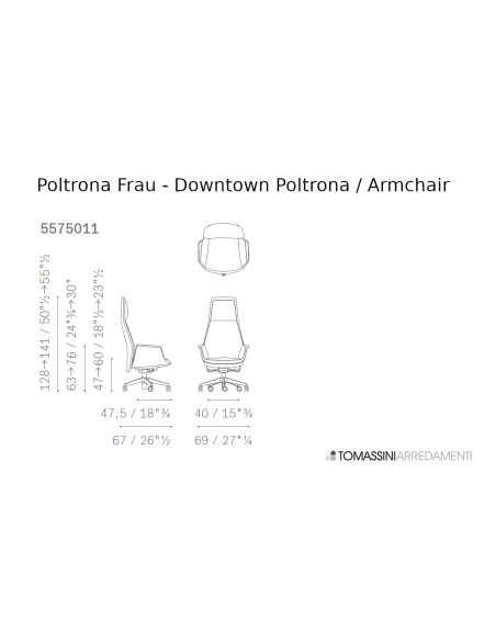 Poltrona Downtown en cuir cognac (Offre Expo) Poltrona Frau - 7