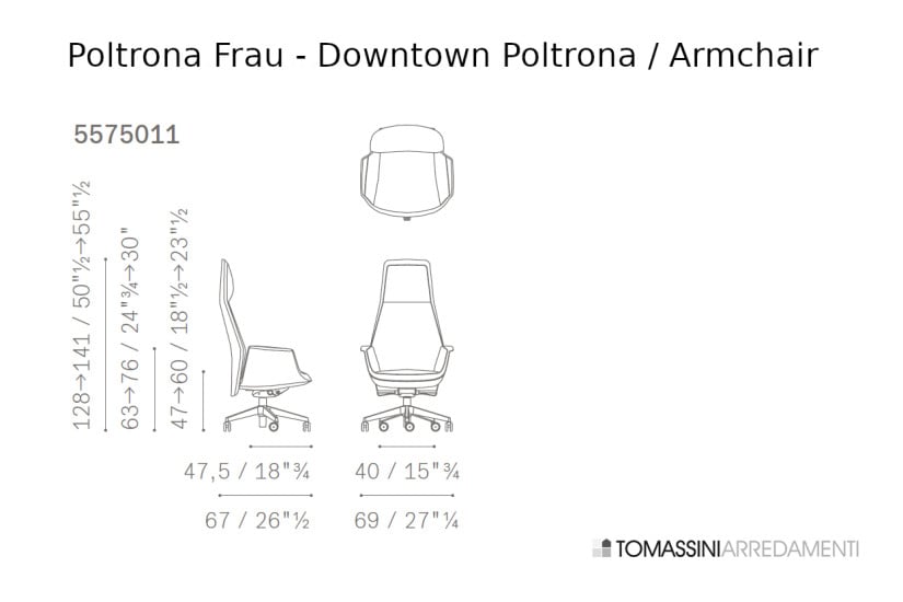 Poltrona Downtown in pelle cognac (Offerta Expo) Poltrona Frau - 7