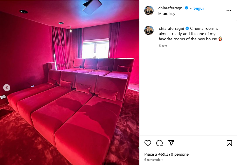 Chiara Ferragni Cinema Room