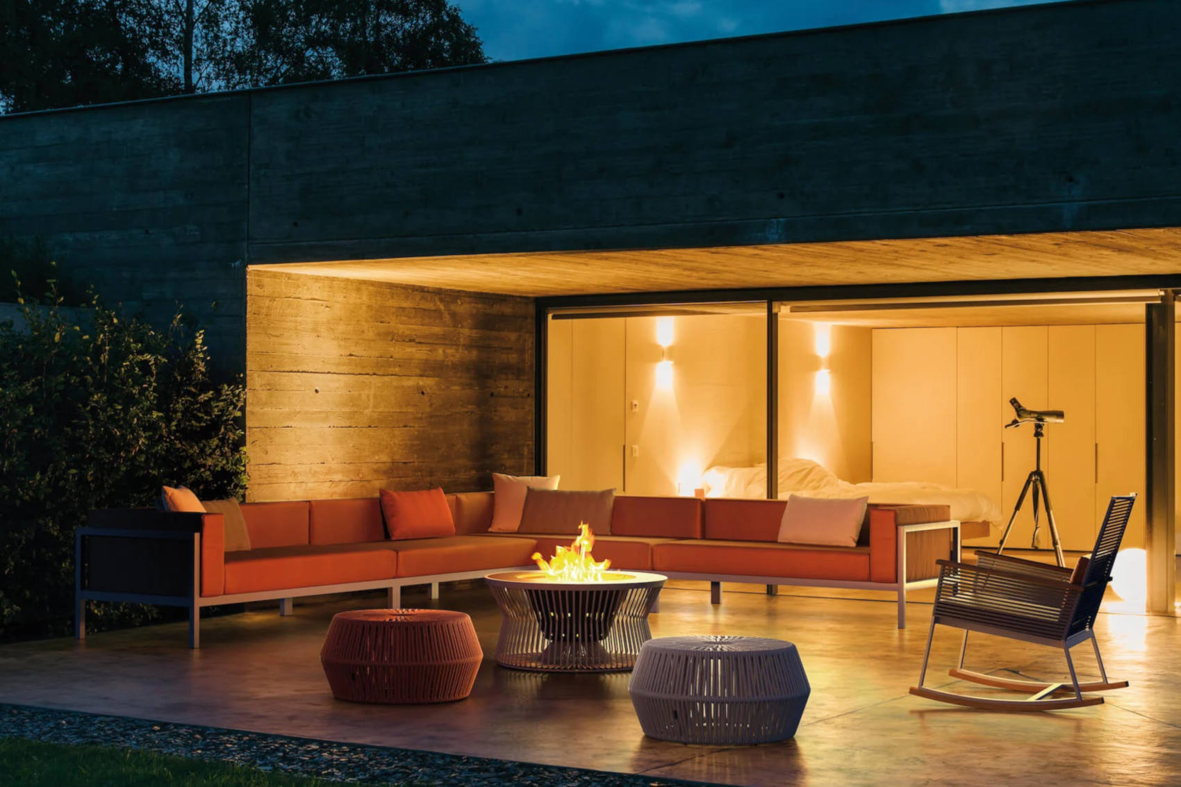 ZigZag fire pit by kettal